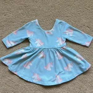 Monica & Andy Unicorn Long-Sleeve Dress